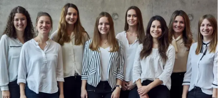 Gruppenmitglieder (v.l.n.r.): Paulina Roloff, Miriam Findeis, Luisa Ebbrecht,  Johanna Tischler, Laura Forster, Antonia Dünges, Marie-Theres Wegerich,  Saskia Dohle