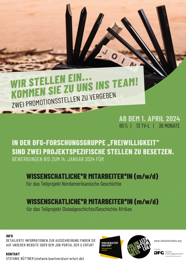 Teaser für die Ausschreibung von Promotionsstellen