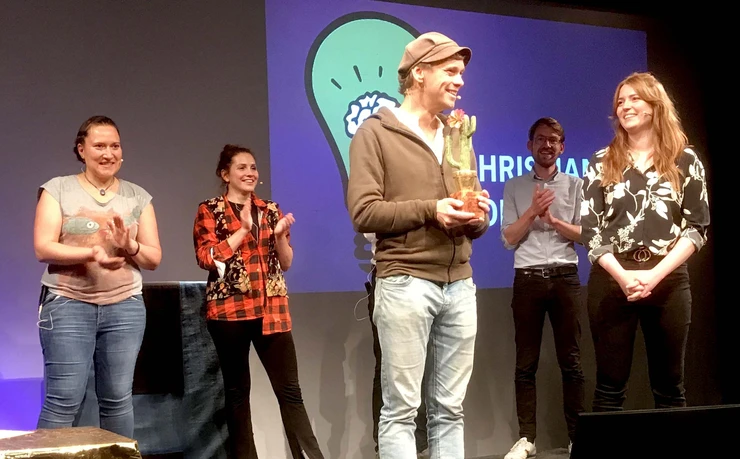 Christian Romeck wins the 6th Erfut Science Slam