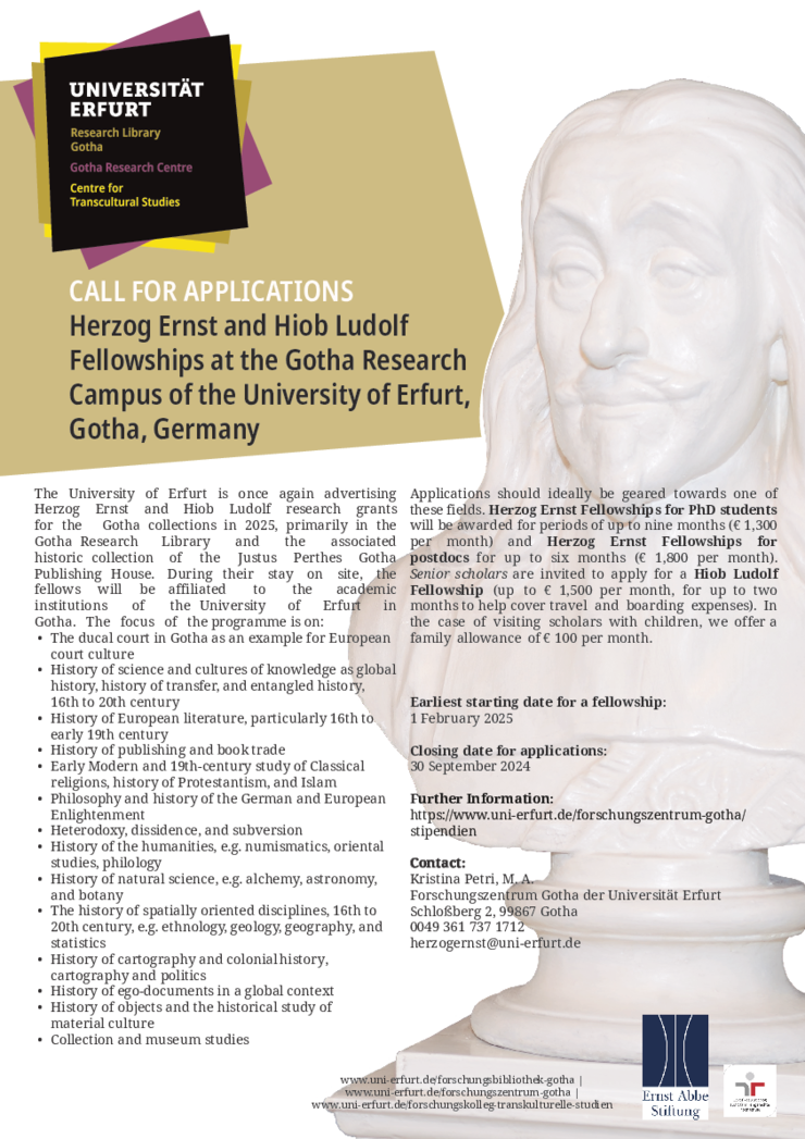 Poster Herzog Ernst Fellowship Programme