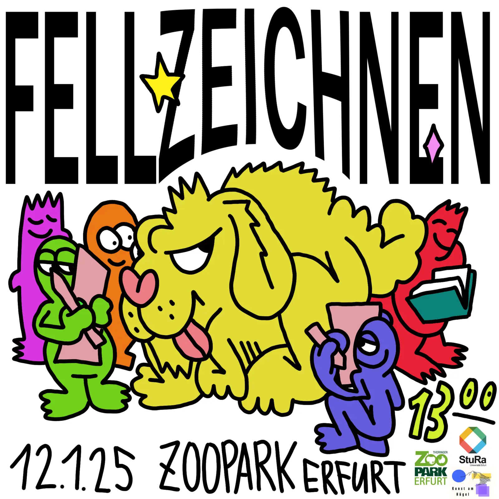 Plakat Fellzeichnen