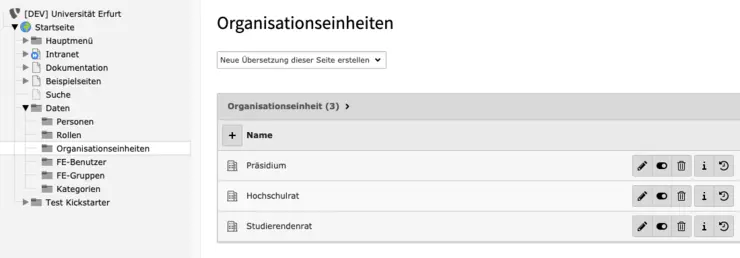 Organisationseinheiten