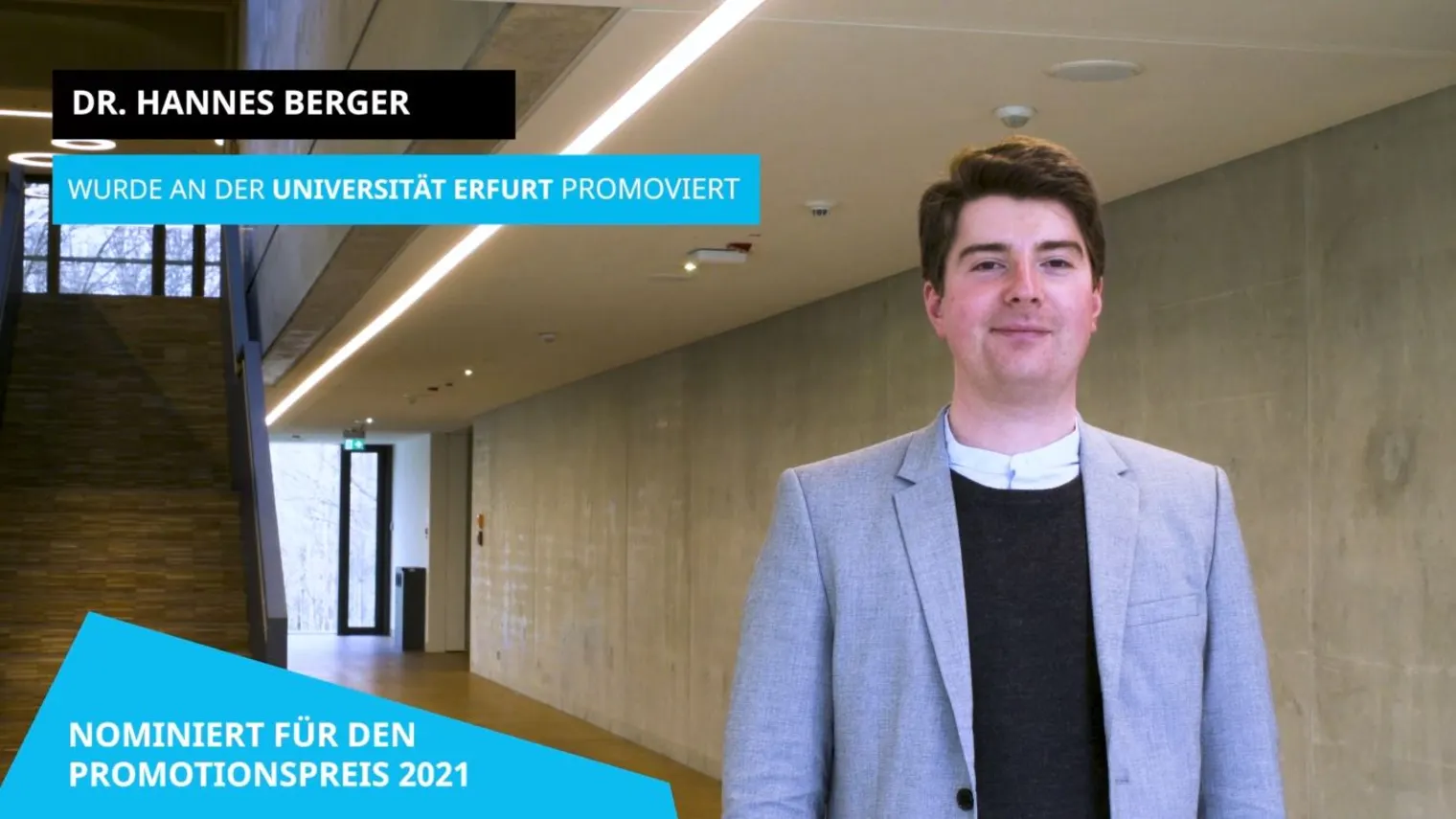 Nominierung Promotionspreis Hannes Berger