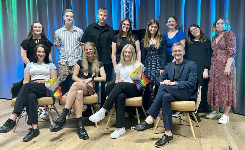 Gruppenbild der Seminargruppe "Wahlarena"