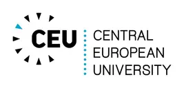 Logo of the Central European University, featuring the name, abbreviation and some simple design elements