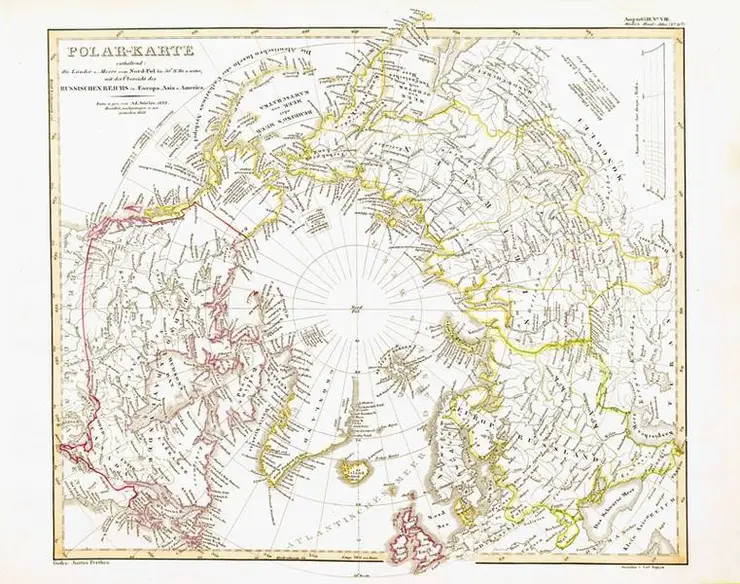 Polarkarte_Stieler_Handatlas