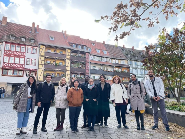 Group picture at the Krämerbrücke