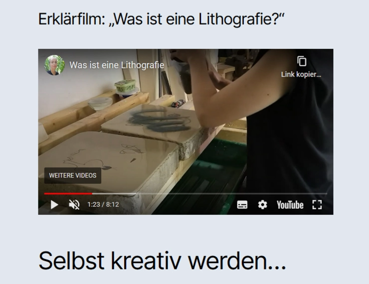 Erklärfilm Lithografie