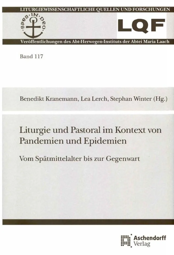 Buchcover "Liturgie und Pastoral im Kontext von Pandemien und Epidemien"