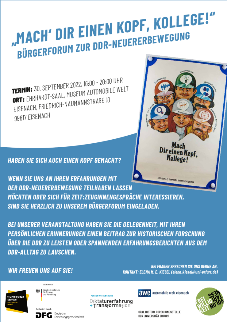 Poster zum Bürgerforum