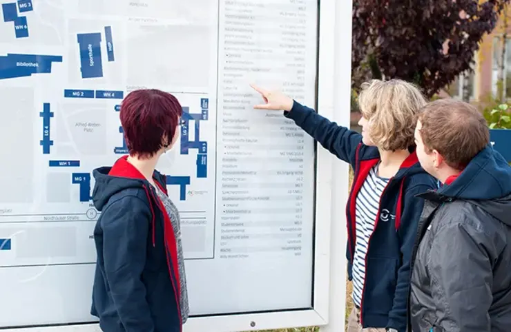 Campusführung an der Uni Erfurt