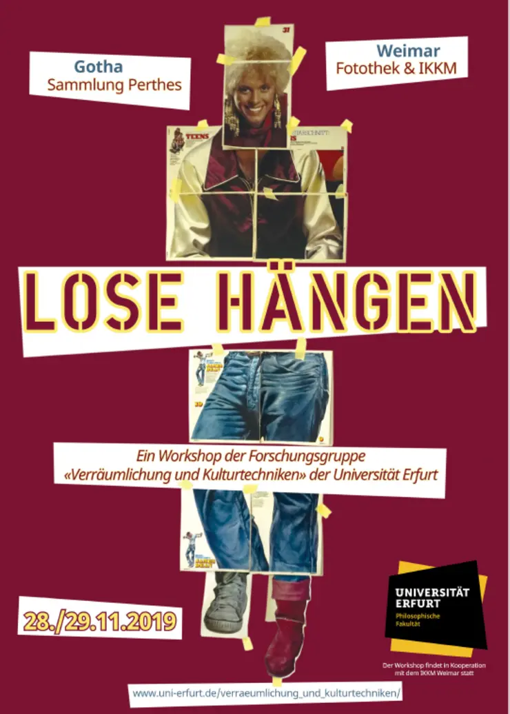 Ansicht des Aushangs zum Workshop "Lose Hängen"