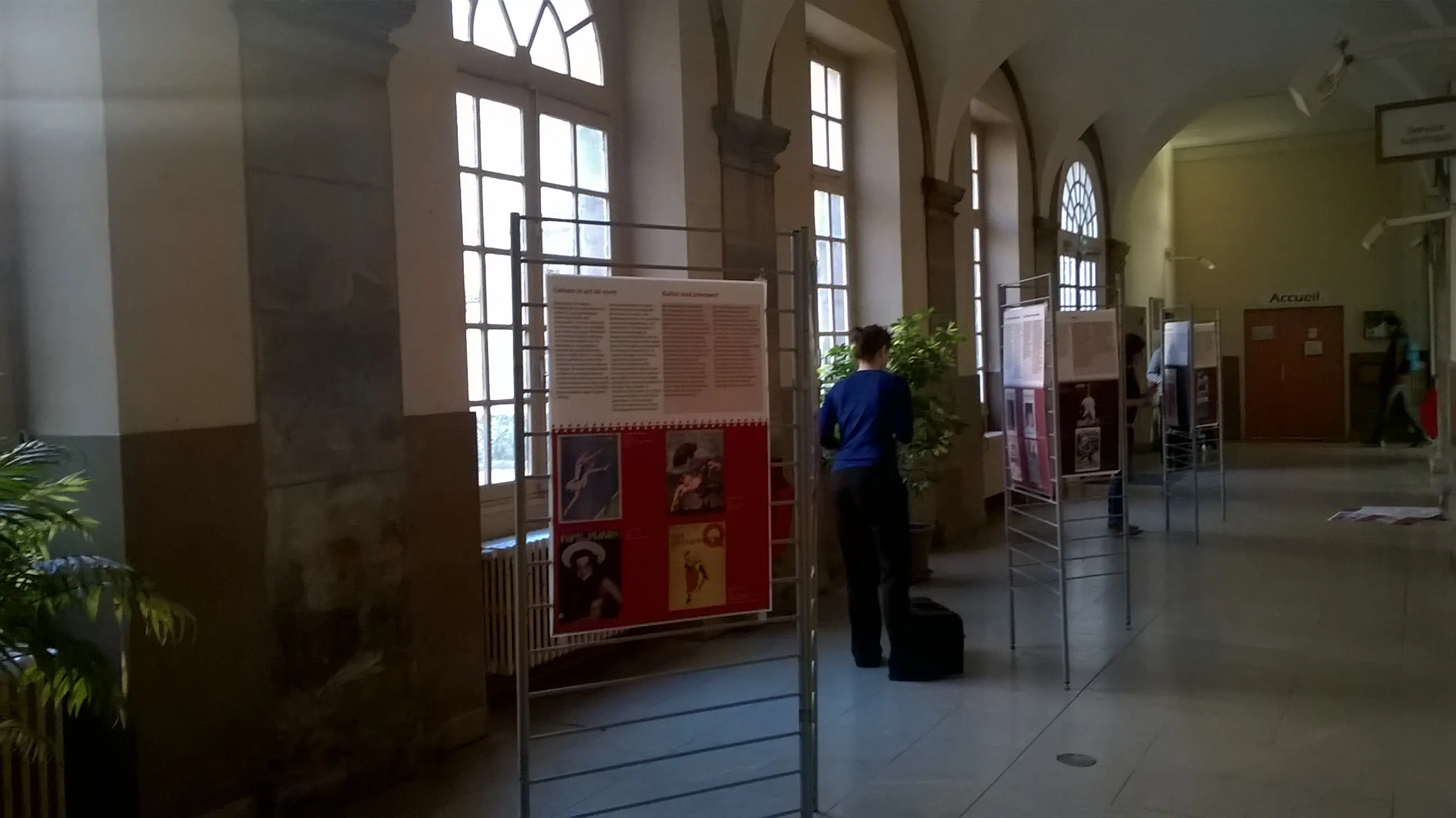 Zweite Ausstellungsstation an der Universität Besancon (2019)