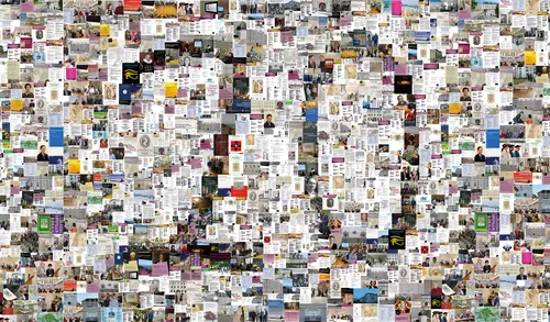 Collage aus Veranstaltungshinweisen und Fotografien rund um das FZG