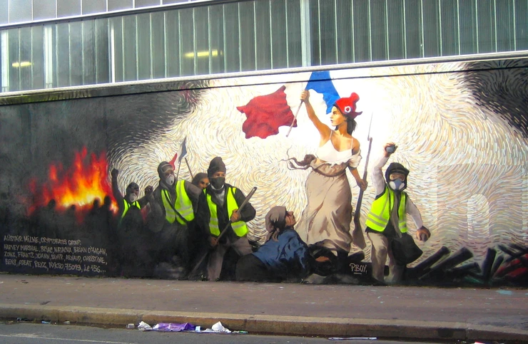 Le célèbre tableau d'Eugène Delacroix "La Liberté guidant le peuple"