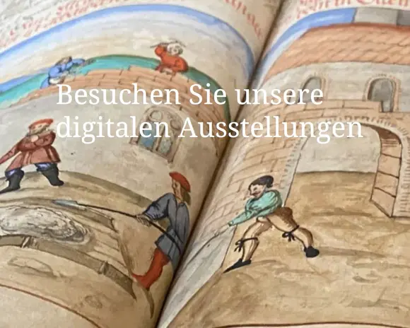 Hinweis auf die digitalen Ausstellungen der Forschungsbibliothek Gotha