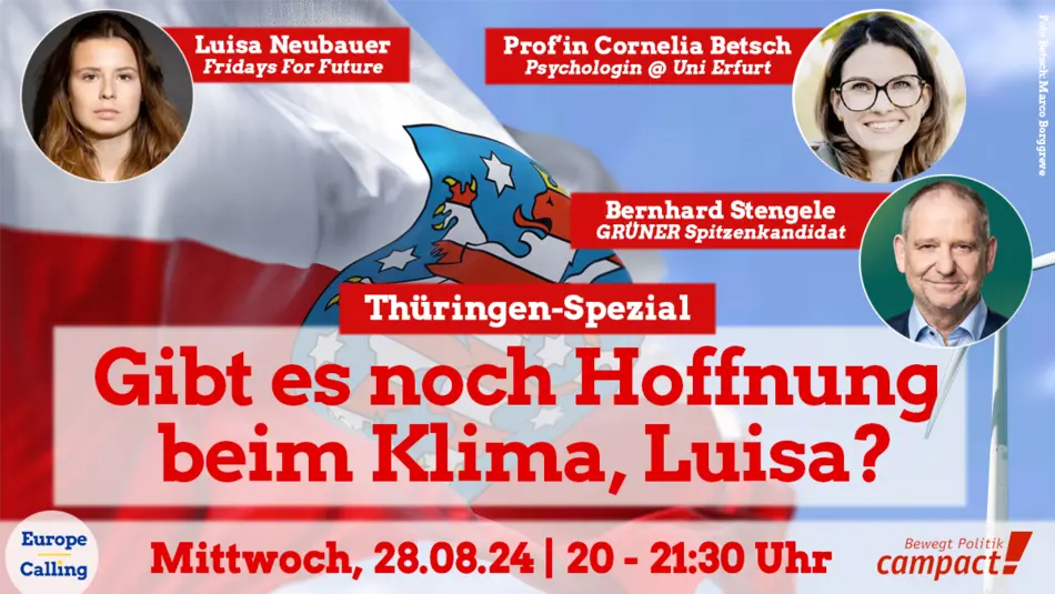 Ankündigung Europe Calling Thüringen Klimawahl