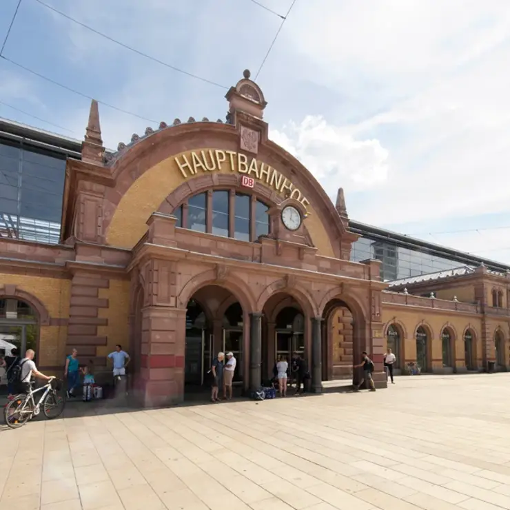 Der Hauptbahnhof der Landeshauptstadt Erfurt