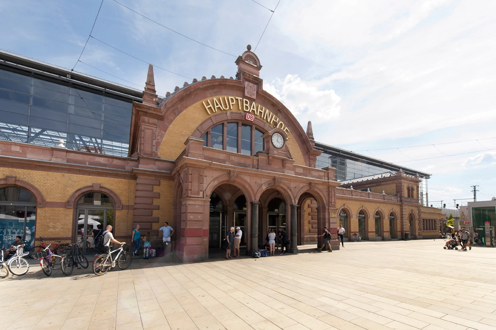 Der Hauptbahnhof der Landeshauptstadt Erfurt