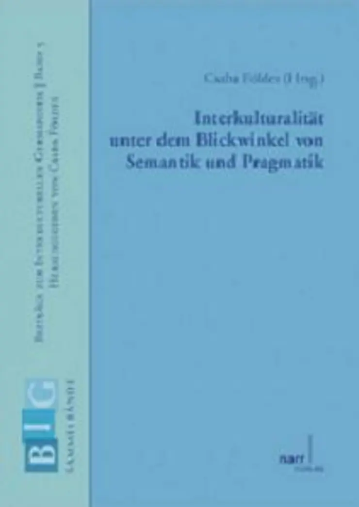 Cover "Beiträge zur Interkulturellen Germanistik, Band 5"