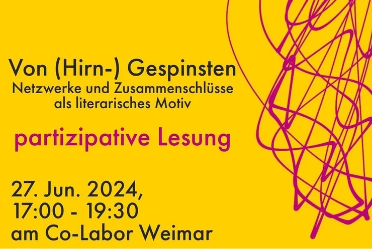 Plakat der Veranstaltung "Von (Hirn-) Gespinsten"