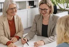 Beratungsgespräch im Büro