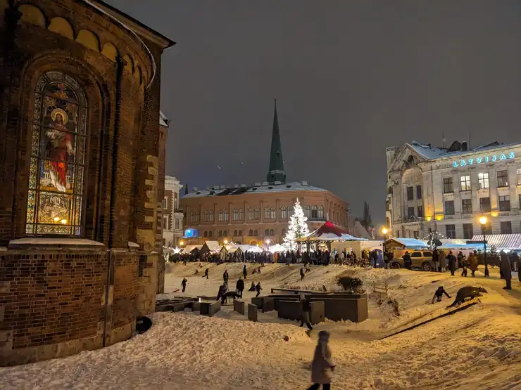 Bild des Weihnachtsmarkts in Riga