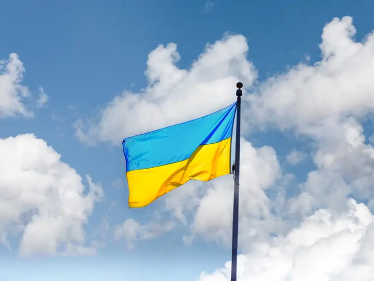 Ukrainische Flagge