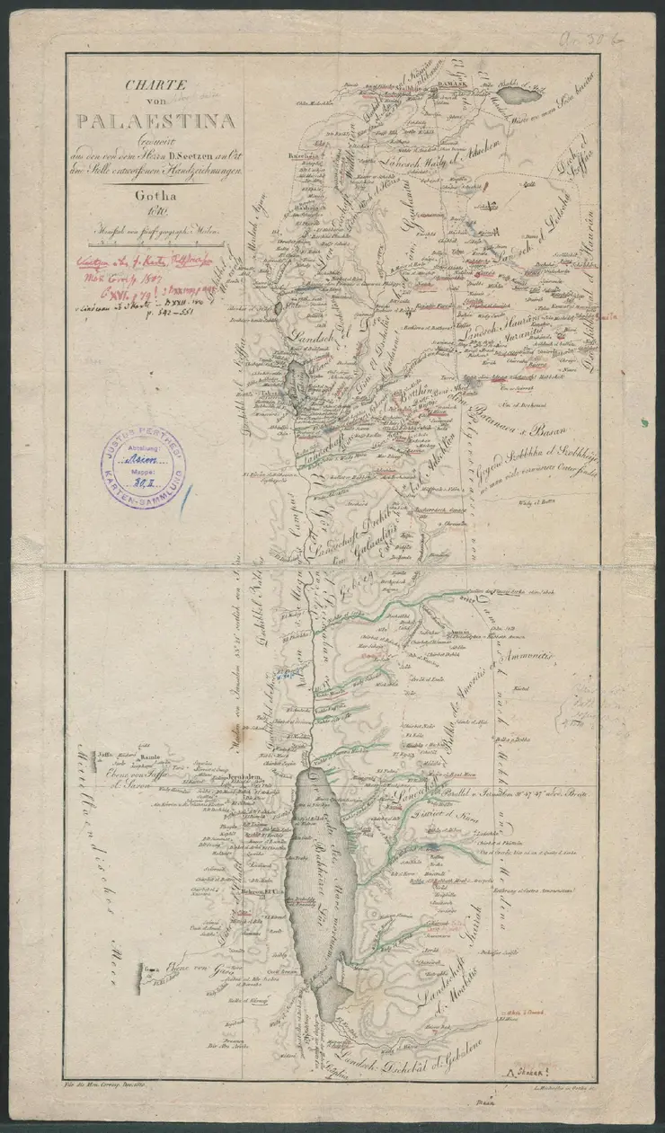 historical map Map of Palestine