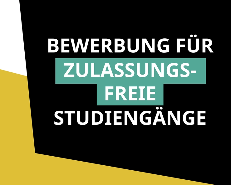 Bewerbung für zulassungsfreie Studiengänge