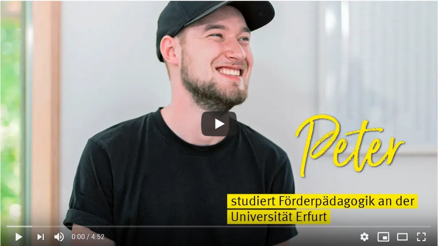 Peter studiert Förderpädagogik