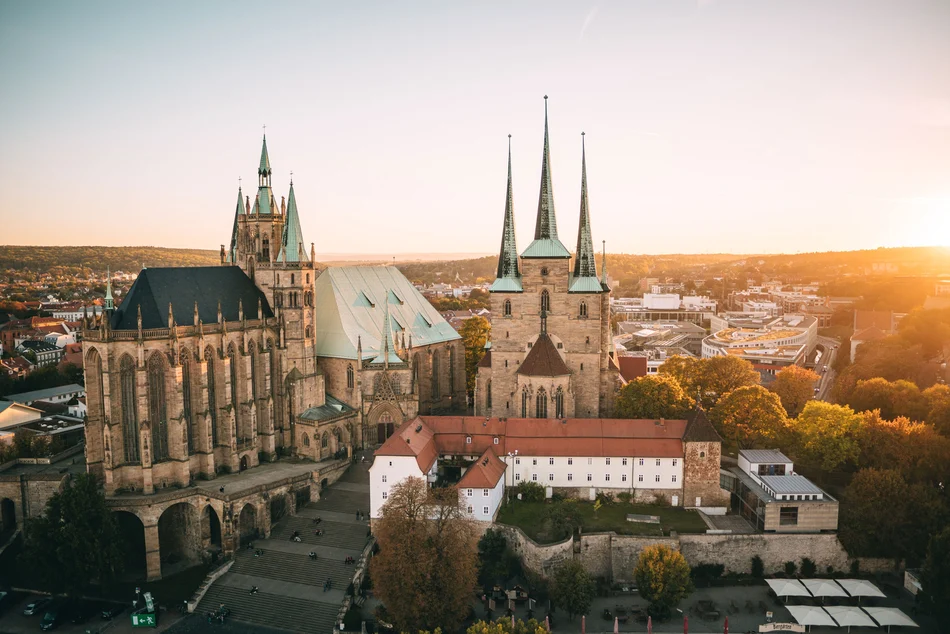 the Erfurt Cathedral