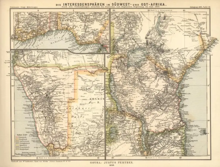 Supan Interessensphären 1890