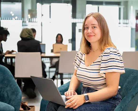 student smiling