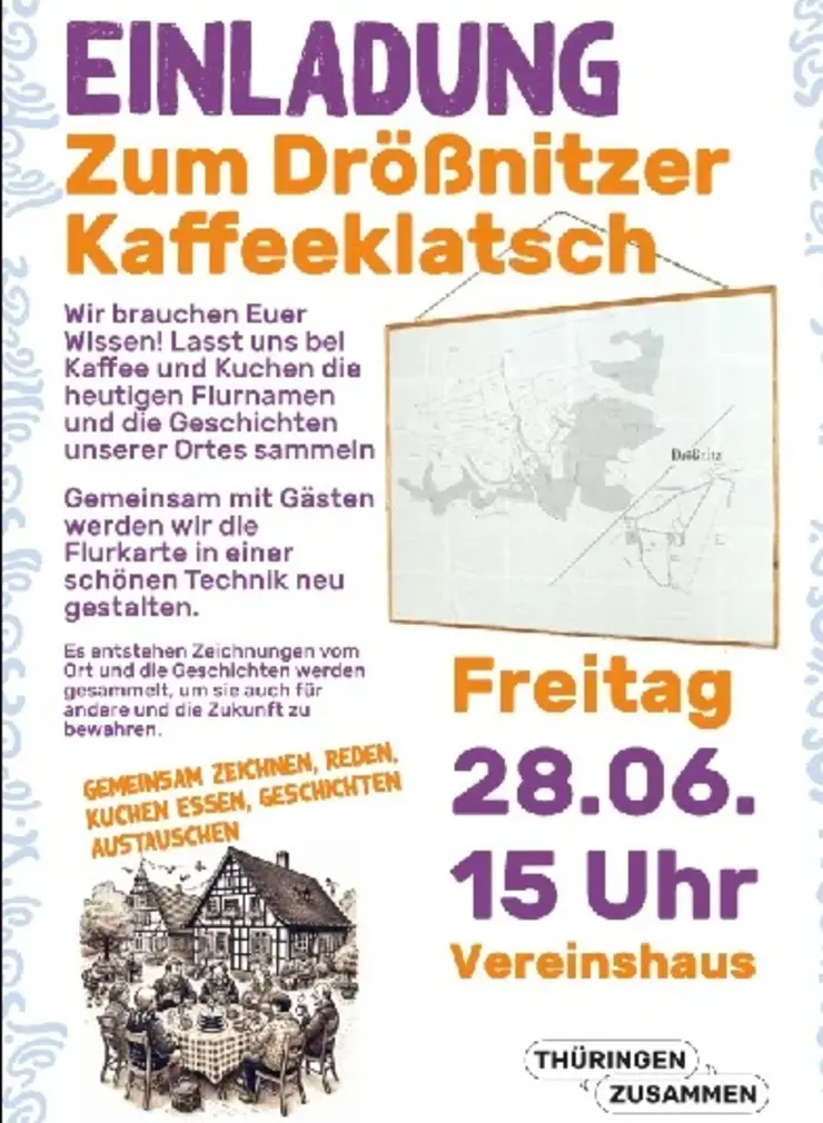 Plakat Drößnitzer Kaffeeklatsch