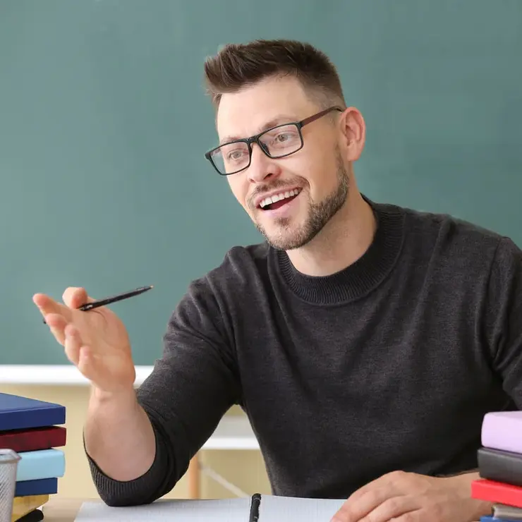 Lehrer im Klassenzimmer