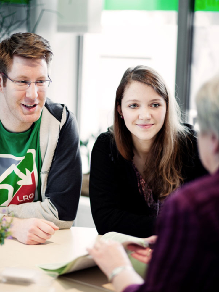 Studenten werden beraten